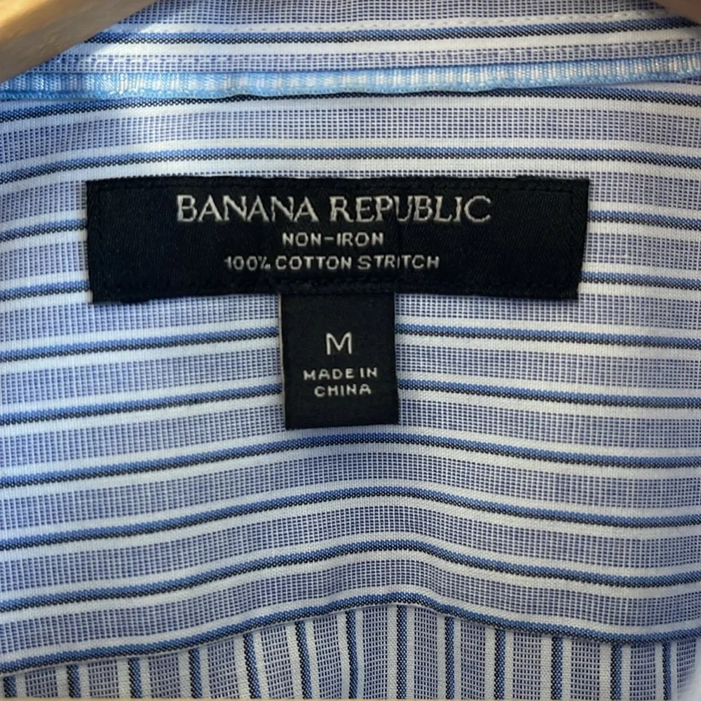 Banana Republic Mens Grant Slim Fit Shirt Medium